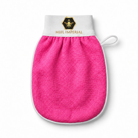 Marokkanischer Kessa-Handschuh rosa – Nicht zu weich, nicht zu rau