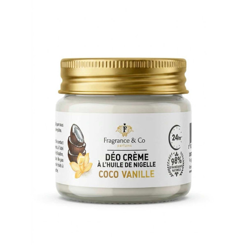 Déodorant crème nigelle Coco Vanille 50 g | Miel Impérial