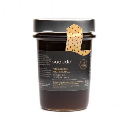 Miel nigelle ruche royale 250g - Saouda