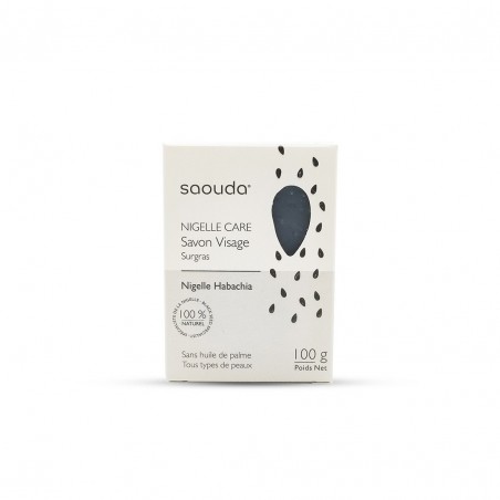 Gesichtsseife mit Schwarzkümmelöl 100g - Saouda