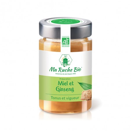 Organic honey and ginseng 250g - Ma Ruche Bio