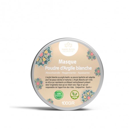 Maske aus weißer Tonerde I Kaolin-Tonerde I Zahlreiche Vorteile