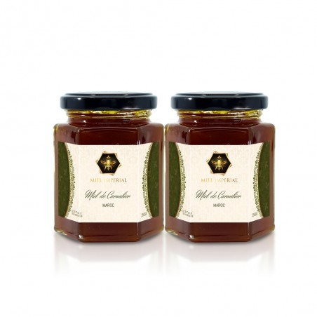 Pack miel de caroubier du Maroc (2 pots de 250g)