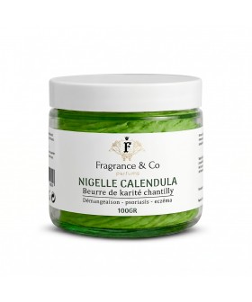 Aufgeschlagene Sheabutter mit Schwarzkümmel und Calendula - 100g