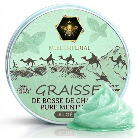 Graisse de bosse de chameau mentholée d’Algérie – 100g
