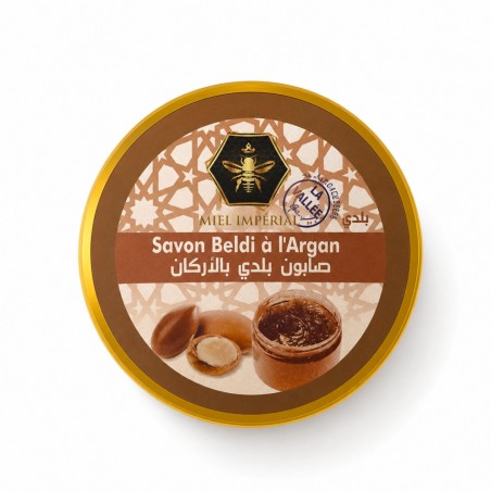 Jabón beldi marroquí con argán – Jabón negro de Marruecos 200 g