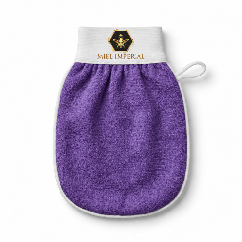 Marokkanischer Kessa-Handschuh violett | Miel Impérial