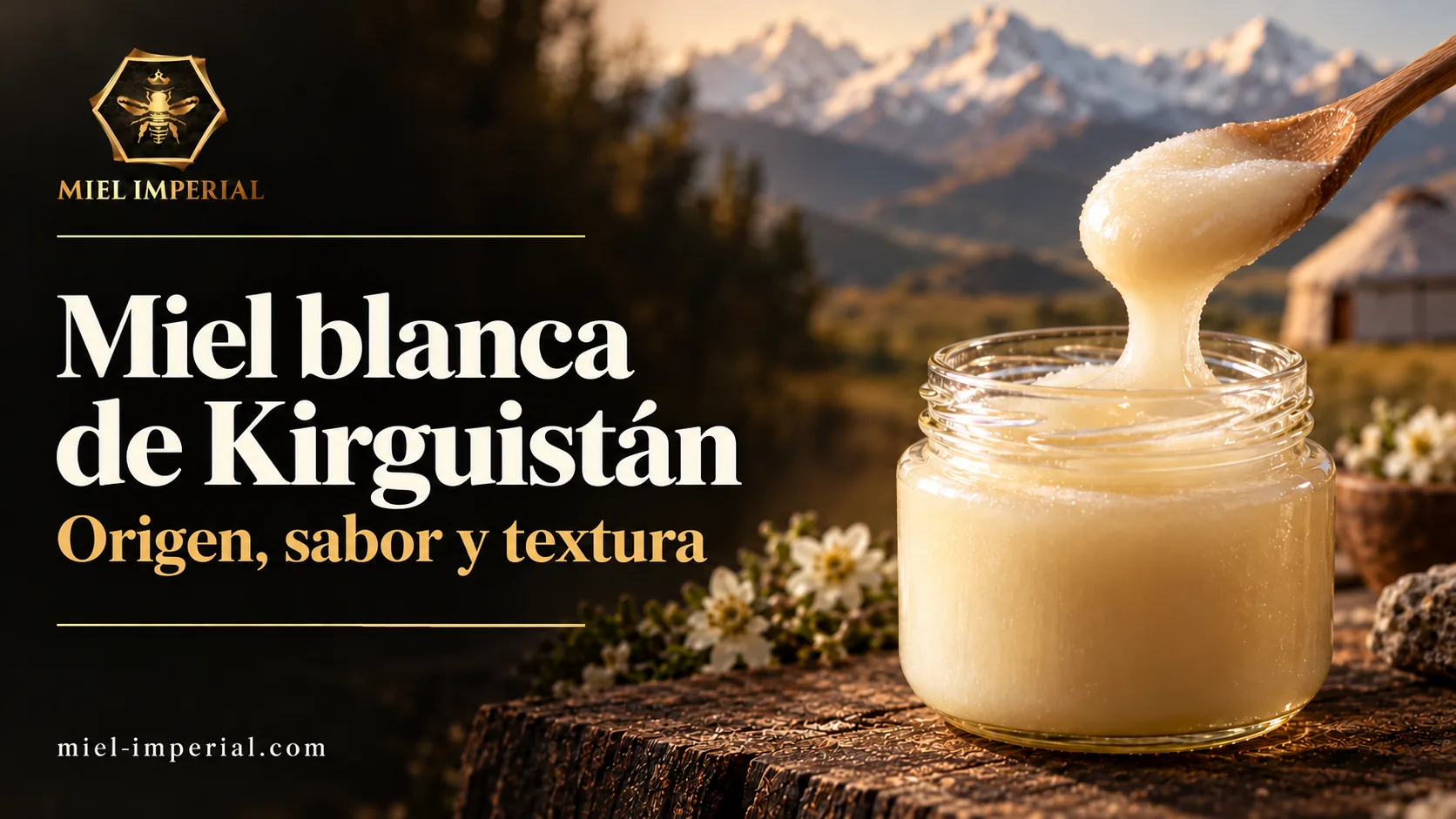 Miel blanca de Kirguistán: origen, sabor y textura | Miel Impérial