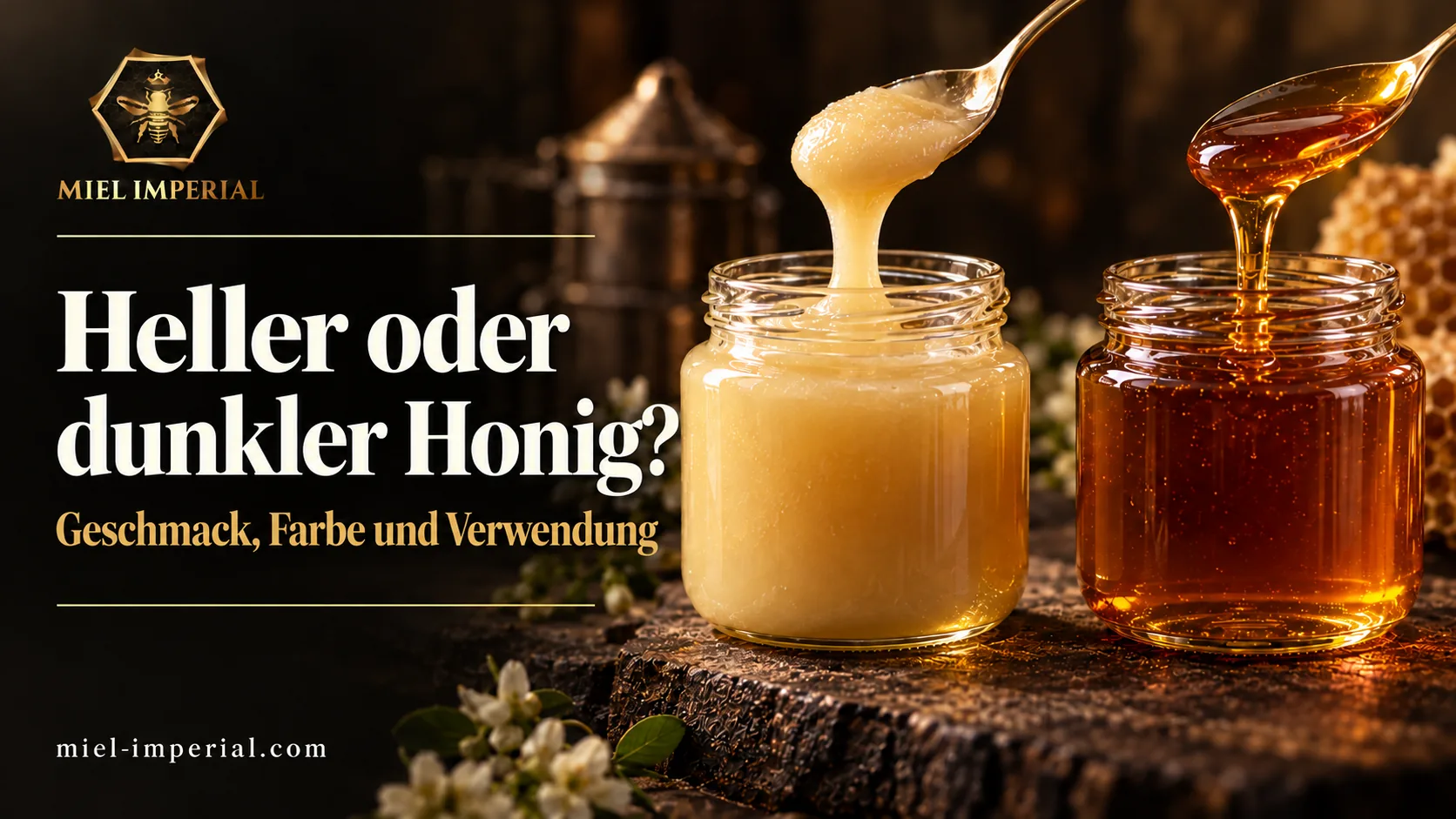 Heller oder dunkler Honig: Geschmack, Farbe und Verwendung | Miel Impérial