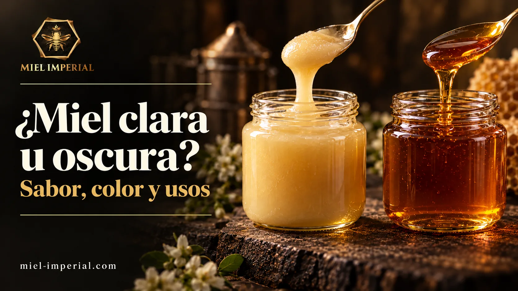 Miel clara u oscura: sabor, color y usos | Miel Impérial