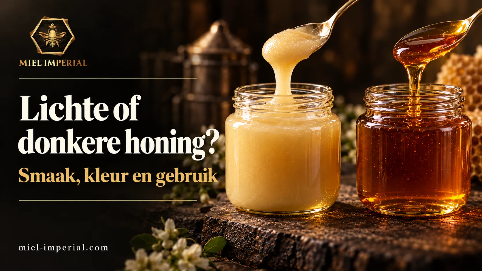 Lichte of donkere honing: smaak, kleur en gebruik | Miel Impérial