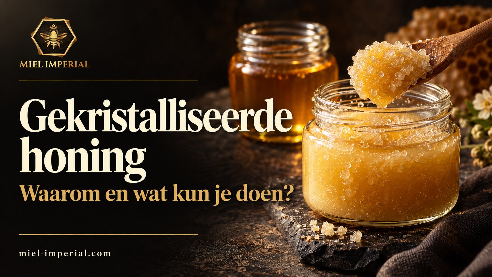 Gekristalliseerde honing: waarom en wat kun je doen? | Miel Impérial
