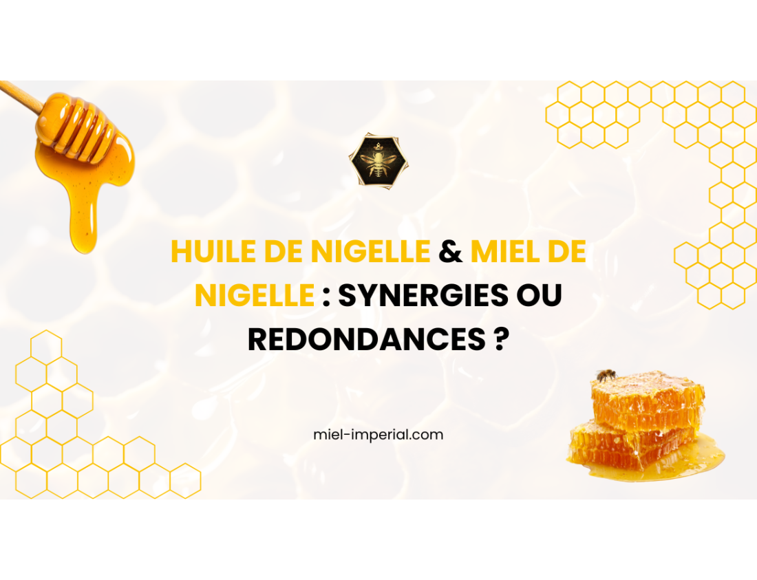 Huile de nigelle & miel de nigelle : synergies ou redondances ?
