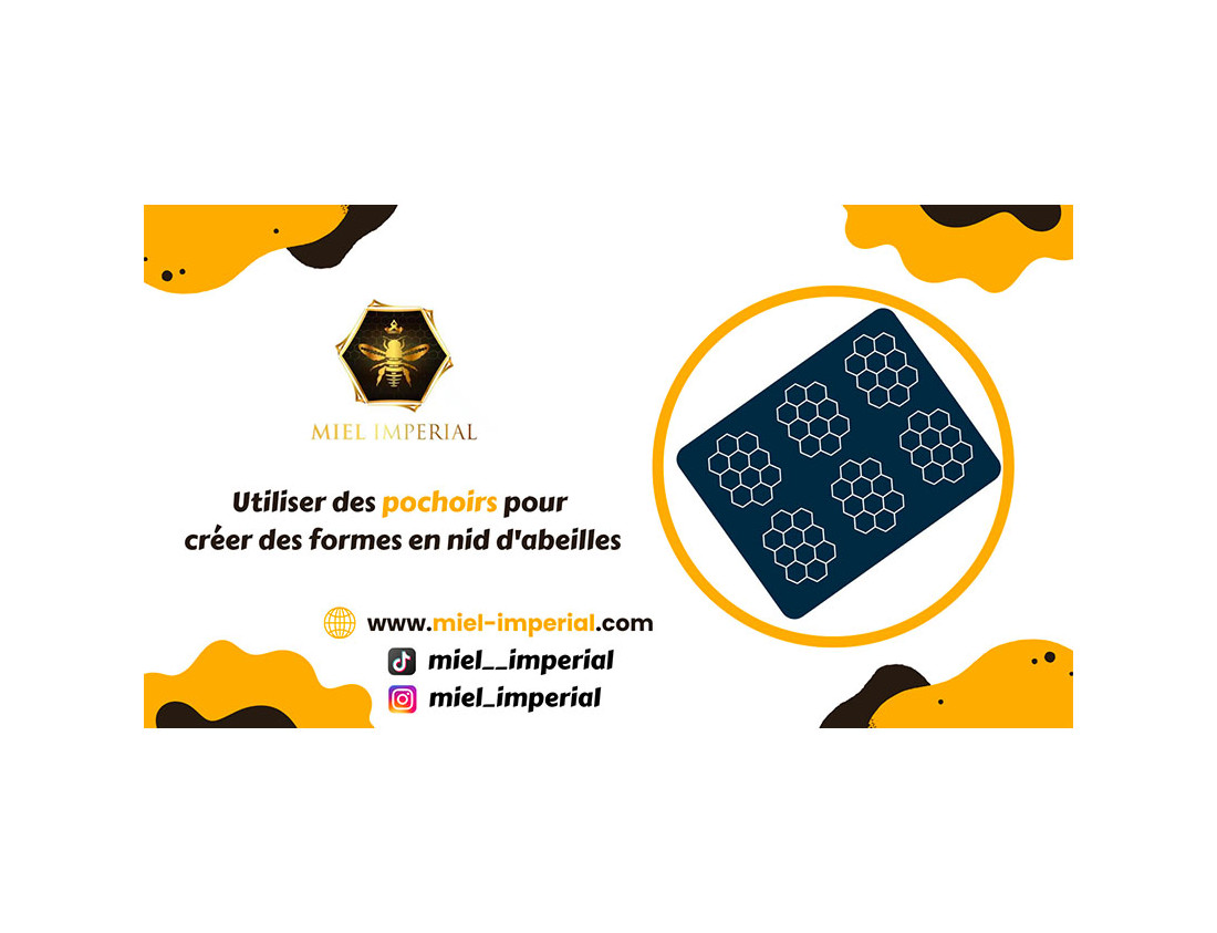 Utiliser des pochoirs pour créer des formes en nid d'abeilles
