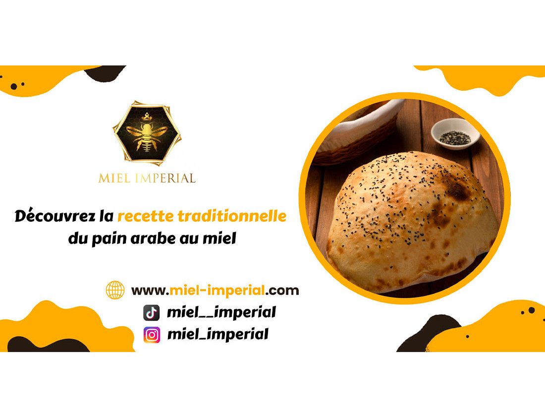 Discover the traditional recipe for Arabic bread with honey