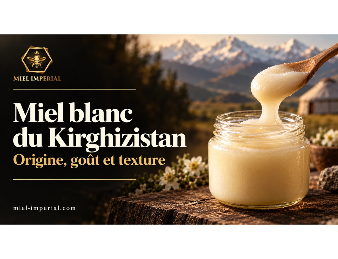 Miel blanca de Kirguistán | origen, sabor y textura