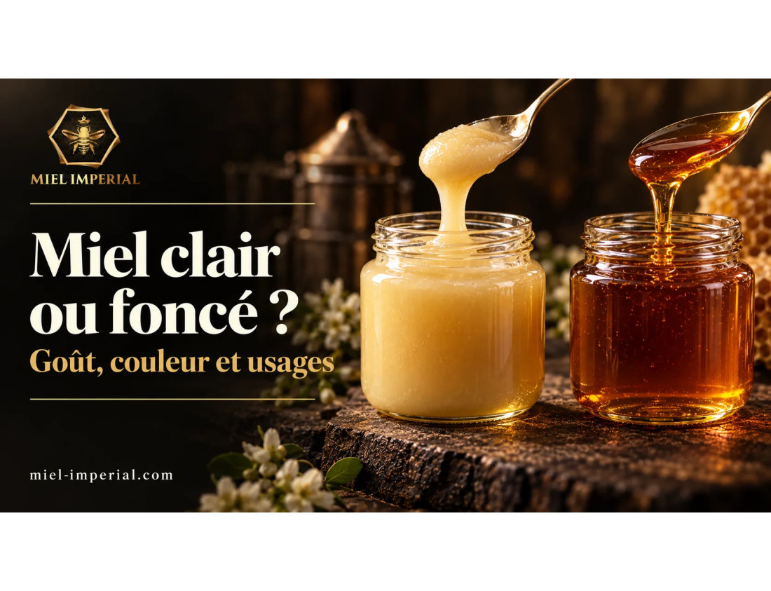 Miel clair ou foncé | goût, couleur et usages